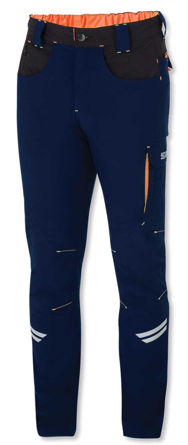 Pantalone Sparco Kansas Blu/Arancio