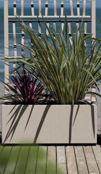 Fioriera con spalliera Ethica cm.80x36x140h