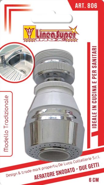 Areatore snodato doppio getto 6 cm.