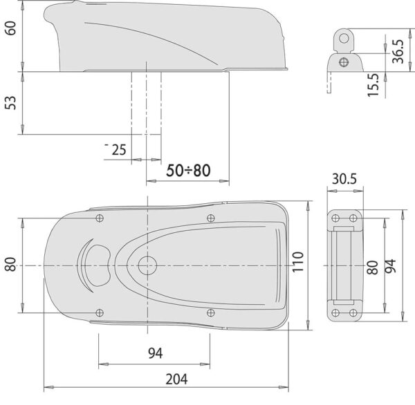 Elettroserratura da applicare a cilindro E.50/80 '1A731' - immagine 2