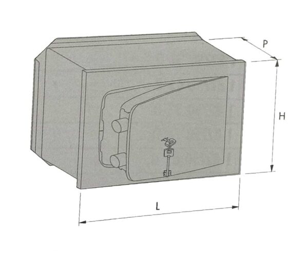 Casseforti c/chiave - 2 Catenacci CISA '8A010' - immagine 2