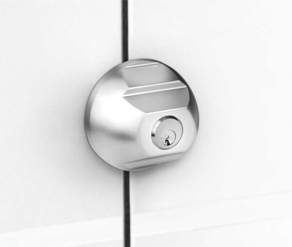 Riferma Van Coppia Cilindro Cam Lock in alluminio Grigio - immagine 3