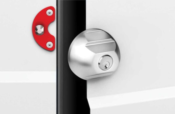 Riferma Van Coppia Cilindro Cam Lock in alluminio Grigio - immagine 2
