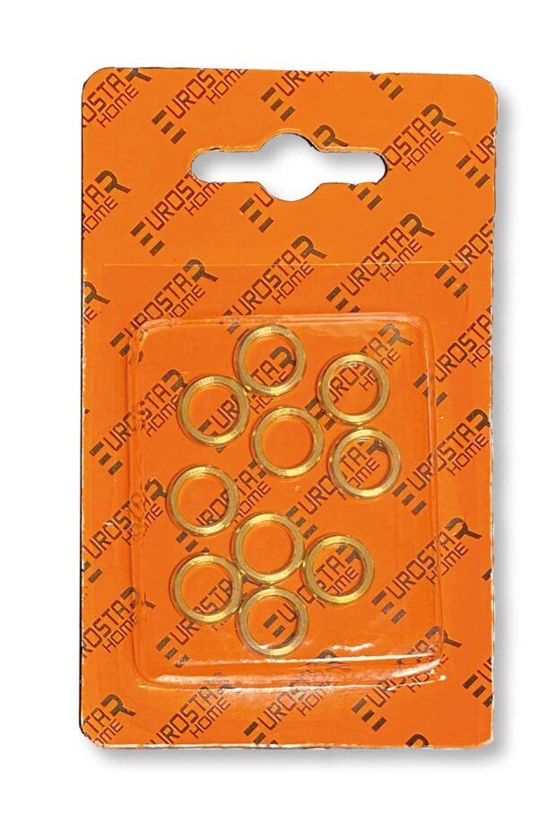 Rondella alzaporte in ottone in blister da 10 pz.