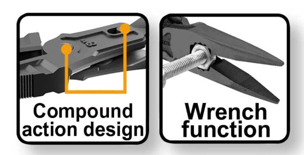 Pinza Becco Lungo 215MM ad azione combinata - immagine 5