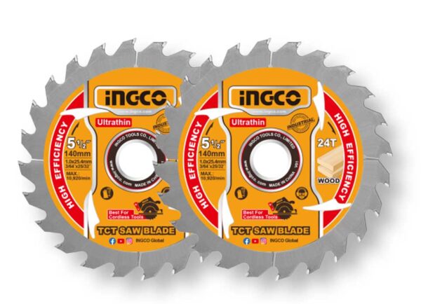 Set 2 Dischi 140MM taglio legno per CSLI1402