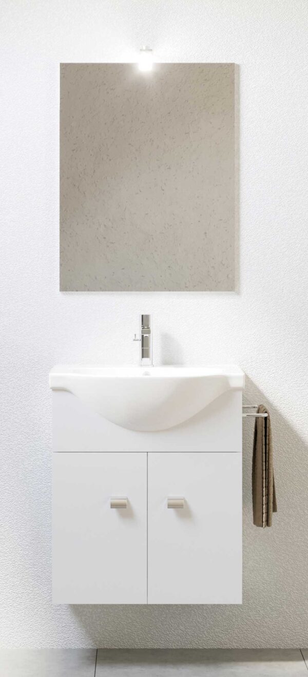 Mobile bagno Emma cm.57x43 bianco lucido