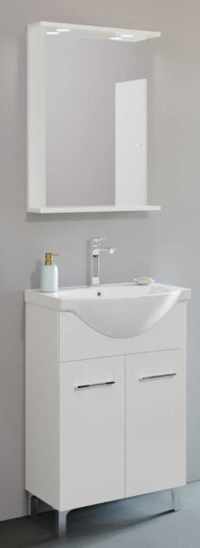Mobile bagno venere cm.55x42x160H bianco lucido