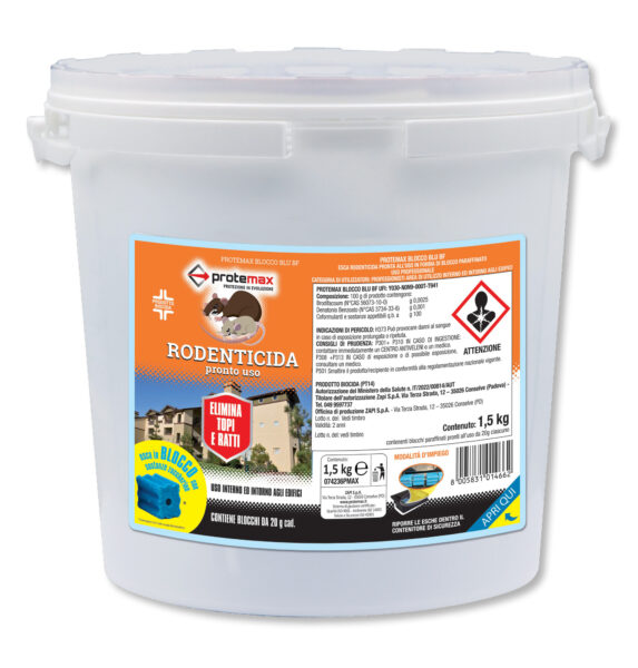 Rodenticida Blocco Paraffinato