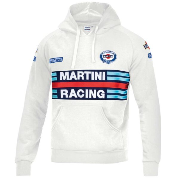 Felpa Hoodie Martini Racing Bianca