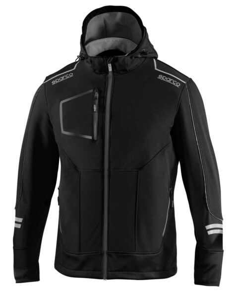 Giacca Soft Shell Sparco Nero-Grigio