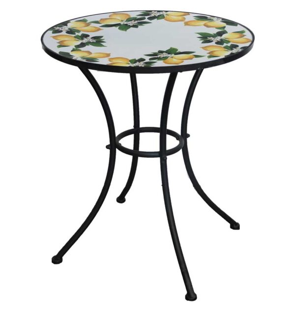Tavolo Mosaico Lemon Tondo D.60 CM