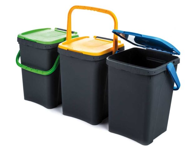 Pattumiera Ecoplus Tris per raccolta differenziata