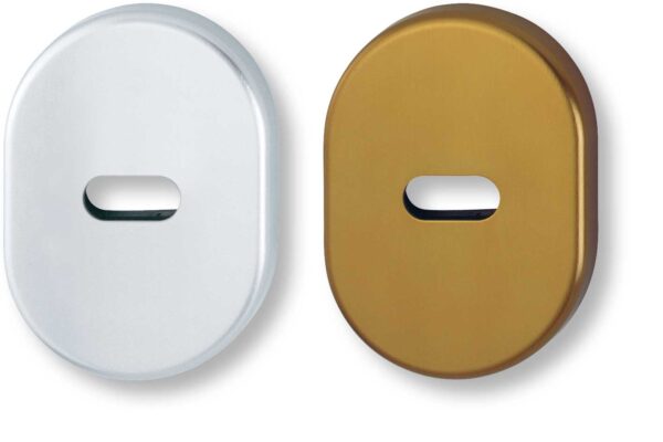 Bocchetta in alluminio per limitatore di apertura porte ingresso Hoppe