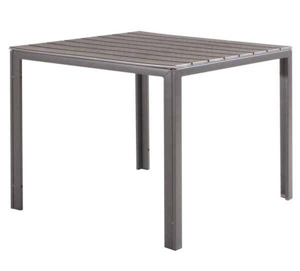 Tavolo Tenerife Effetto Legno CM.78x78x74H
