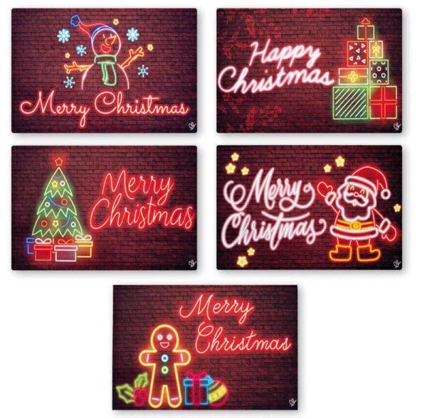 Tappeto christmas neon led4 cm.40x60