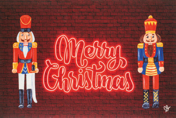 Tappeto christmas neon led3 cm.40x60