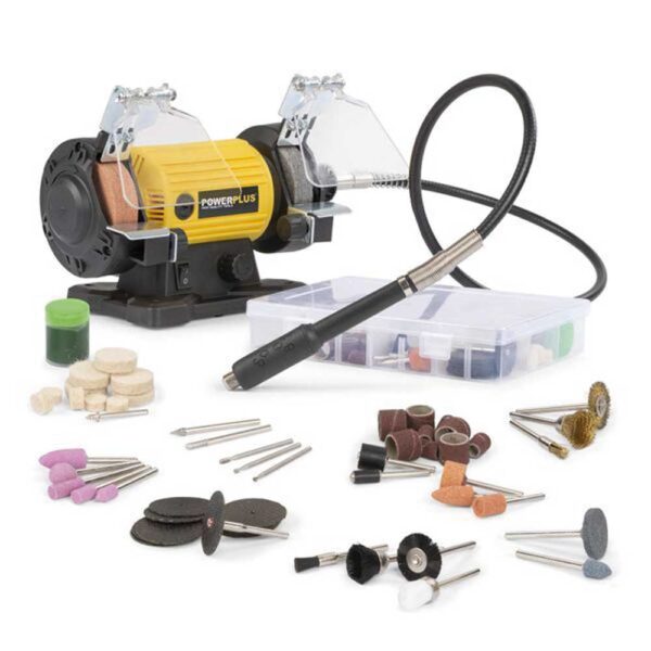 Smerigliatrice da banco 120W c/prolunga flessibile