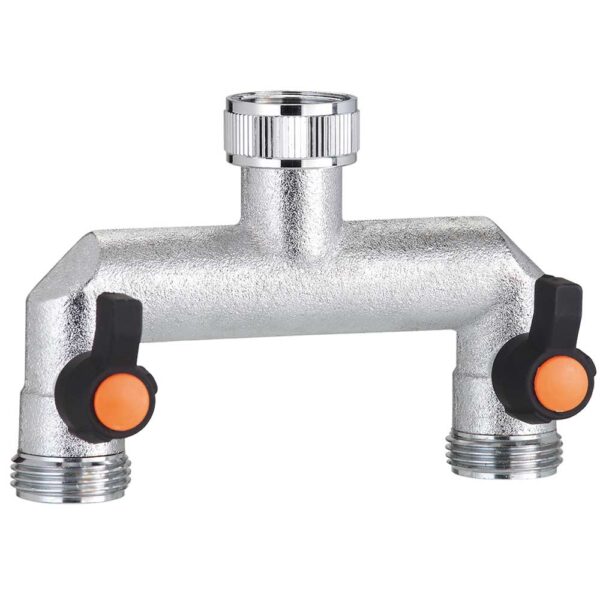 Rubinetto Metallo a 2 Vie regolabili 3/4P. Cf.In Blister