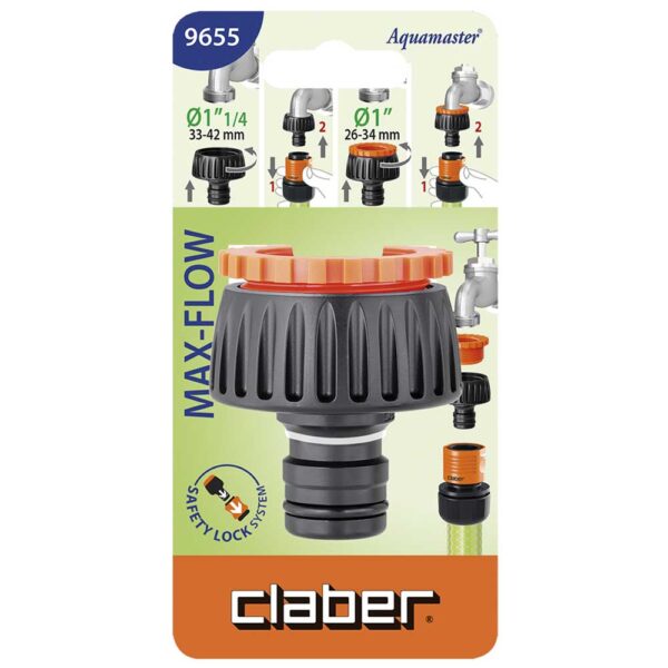 Presa per rubinetto 1-1/4P. Max-Flow Cf.In Blister - immagine 2
