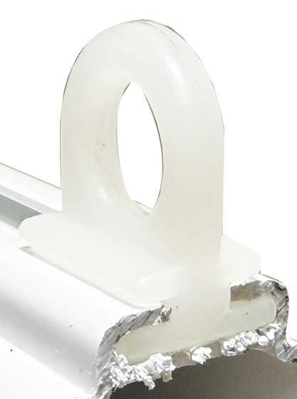 Occhiolo plastica per profilo tende mis.XL busta da 100 pezzi