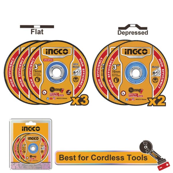 Set 5 Dischi per metallo 76MM
