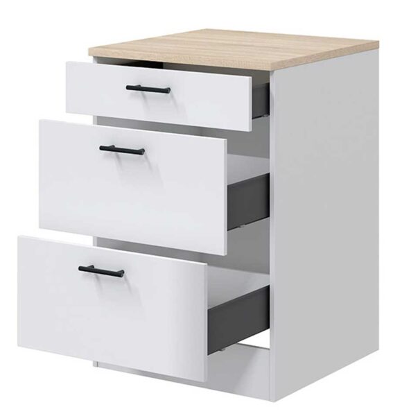 Mobile base 60 3 cassetti Kira 60x60x90h