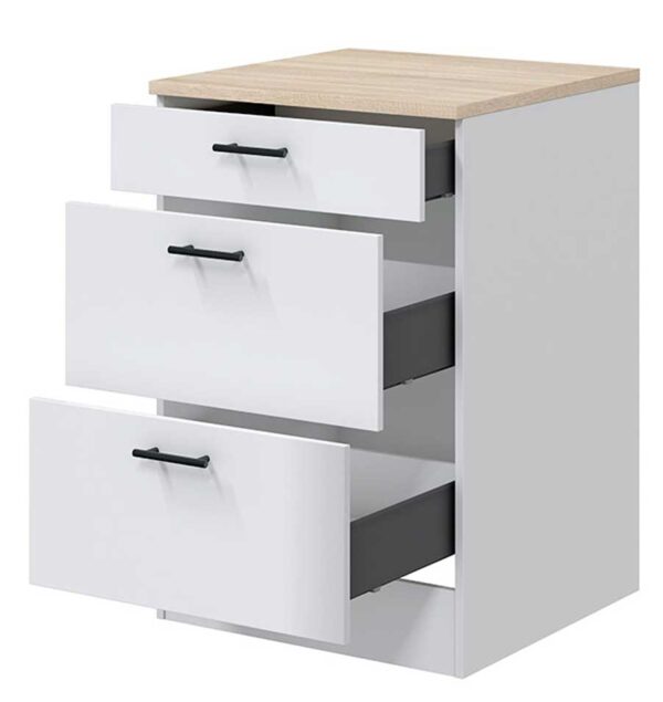 Mobile base 60 3 cassetti Kira 60x60x90h
