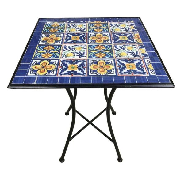Tavolo Blu Makari Quadrato cm.60x60