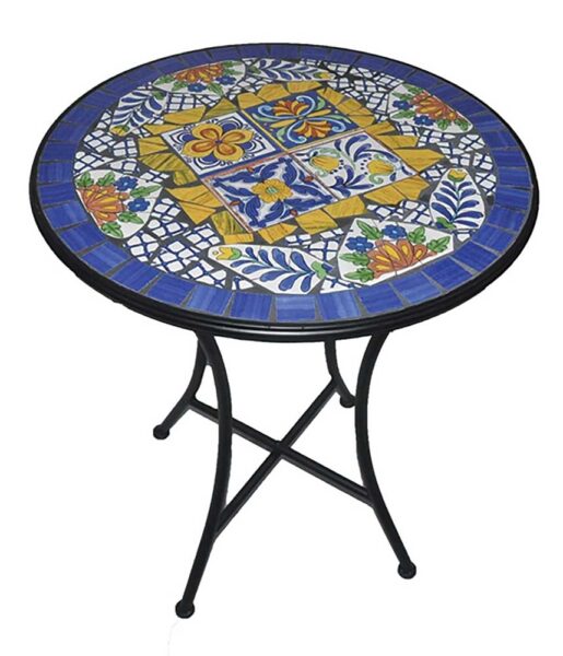 Tavolo Blu Makari tondo D.60 cm