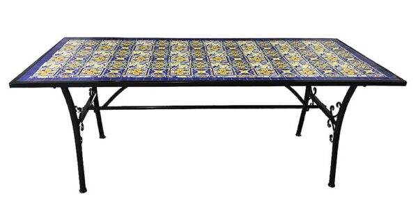 Tavolo Blu Makari cm.200x90