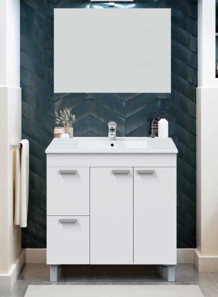 Mobile Bagno Aktiva Bianco Lucido 80x45x80h