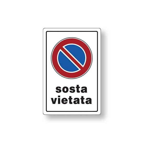 Targa 20x30 Sosta Vietata (Busta 10pz)