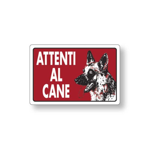 Targa 20x30 Attenti al Cane (Busta 10pz)