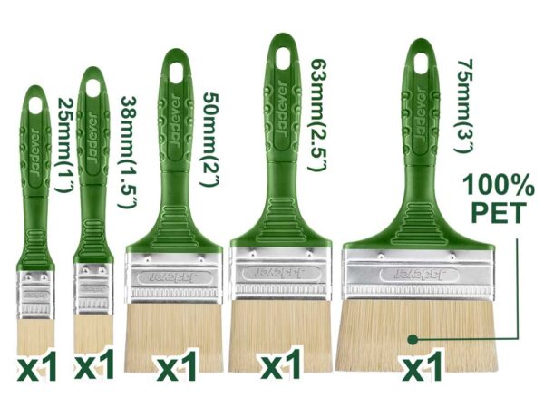 Set 5 Pennelli Setola Bionda 100% PET