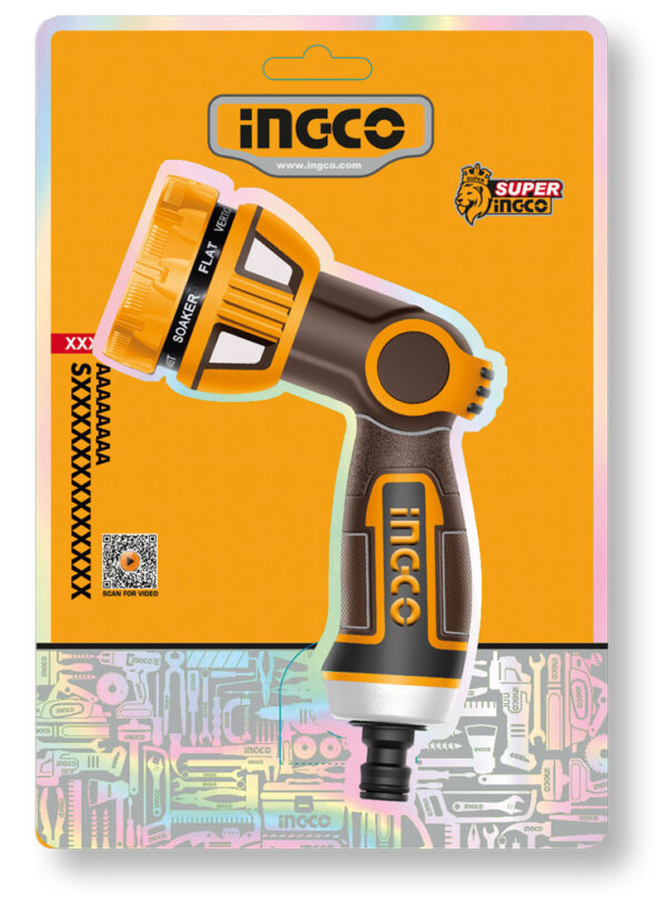Pistola Irrigazione 9 getti Ingco - immagine 3