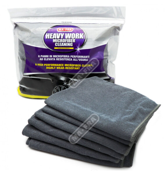 Set 6 Pezzi Panno Heavy in Microfibra 60x40CM