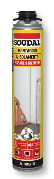 Schiuma Poliuretanica Montaggio e Isolamento Pistola 300ML Champagne