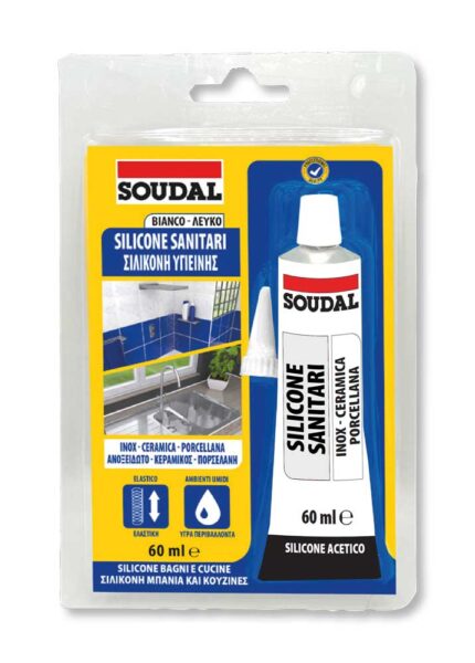 Silicone Sanitari Cucine e Bagni Tubetto 60ML Bianco
