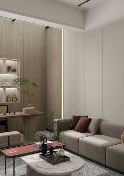 Pannello Murale Liscio in SPC cm.280x60x0.8