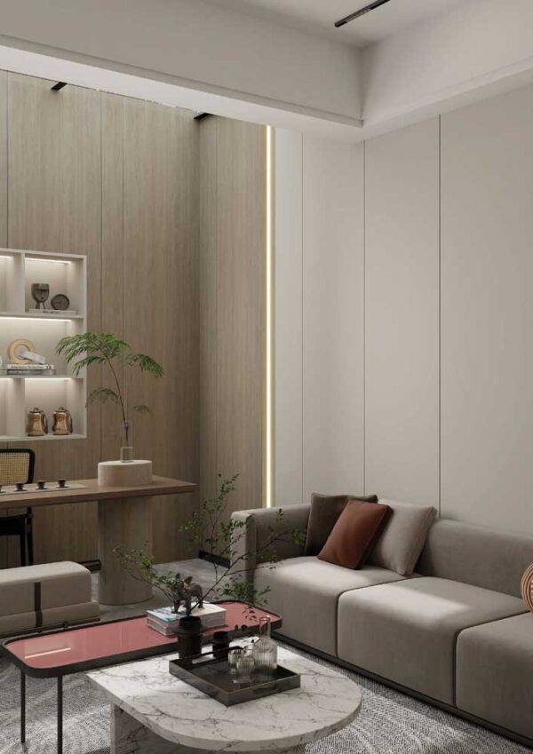 Pannello Murale Liscio in SPC cm.280x60x0.8