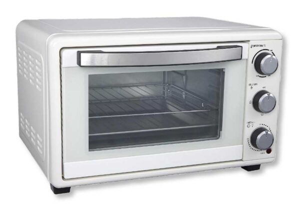 Forno elettrico 25l 1500W timer 60 minuti 100/230 gradi bianco