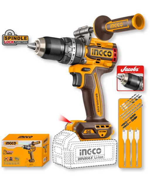 Trapano a Percussione 20V Compact Brushless 96N.m Nudo