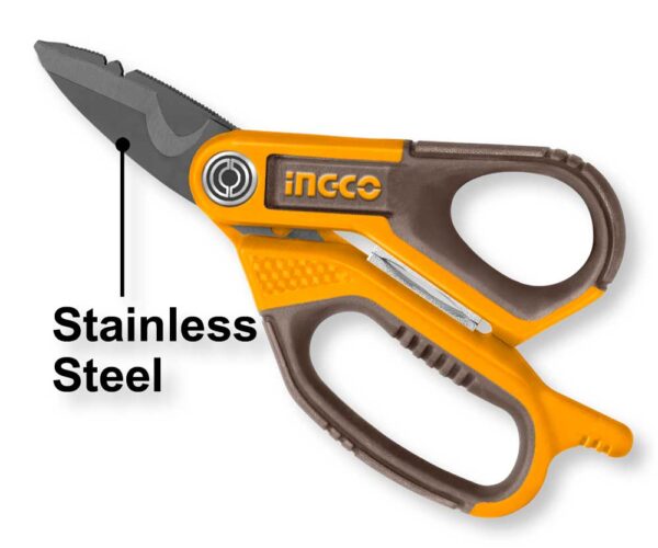 Forbici Elettricista 170MM in Acciaio Inox Placato