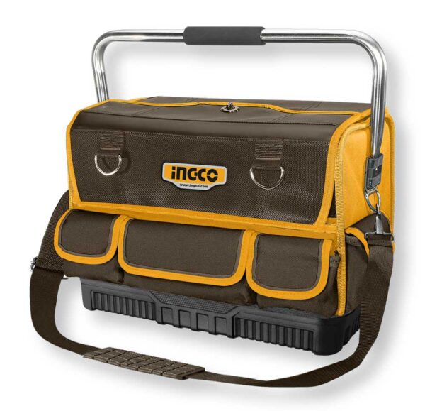 Borsa Portattrezzi Base Rigida 42CM 14 Tasche e Manico Acciaio