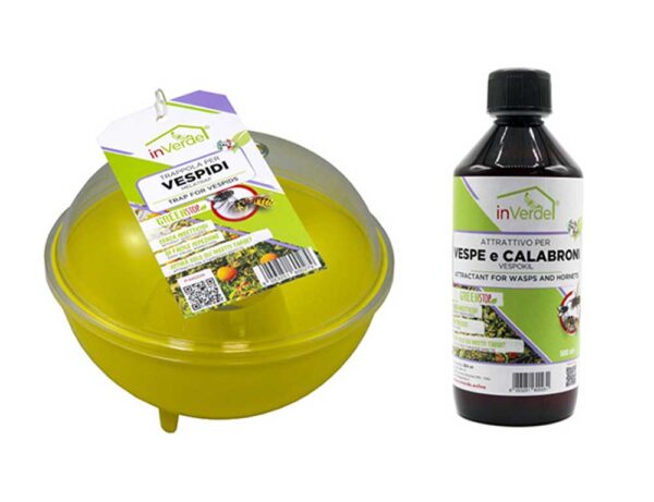 Trappola per vespe in kit trappola + attrattivo