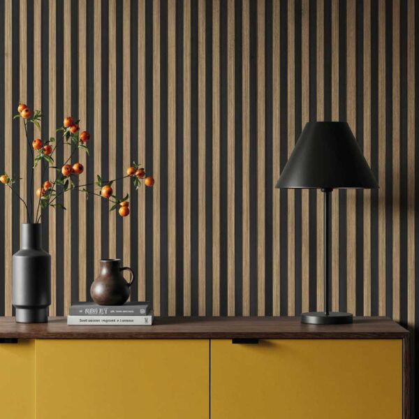 Pannello Murale in WPC Doghe Effetto Legno cm.280x16,6x2,2