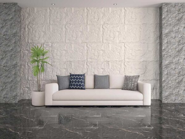 Pannello Murale in PU Effetto Pietra 3D cm.120x60x1,6 Fonoassorbente
