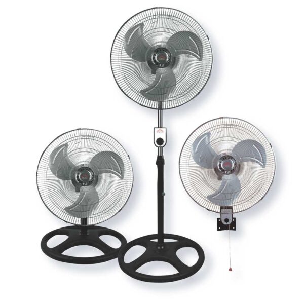 Ventilatore 3 in 1 Piantana-Tavolo-Muro D.45CM 65W