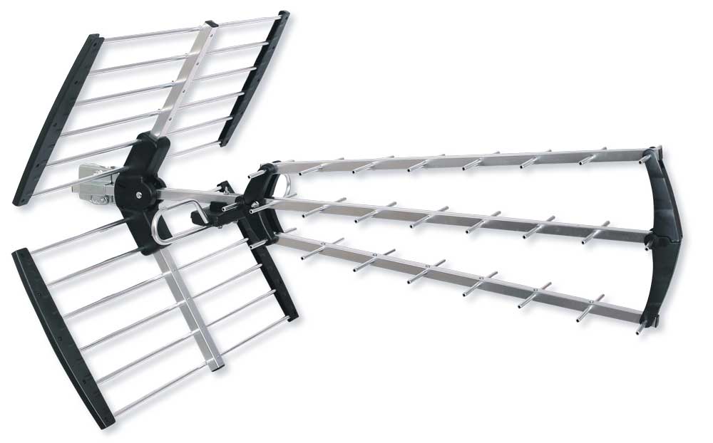 Antenna Esterna Metronic Trinappe 20dB Con Filtro 4G – Compatta, Pieghevole E Anticorrosione Per UHF